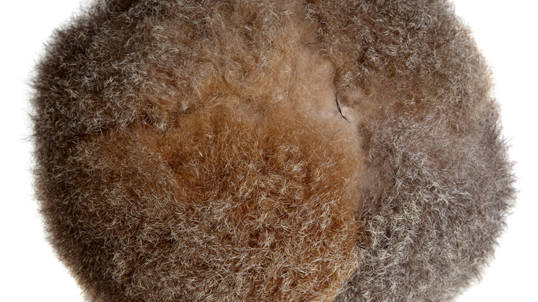 A football made of possum skins.